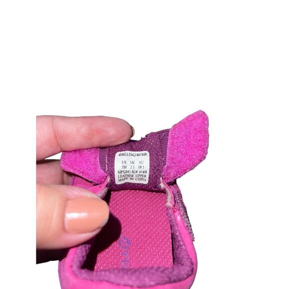 Merrell Jungle Moc Baby Berry Leather Size 3 Month - Picture 5 of 5